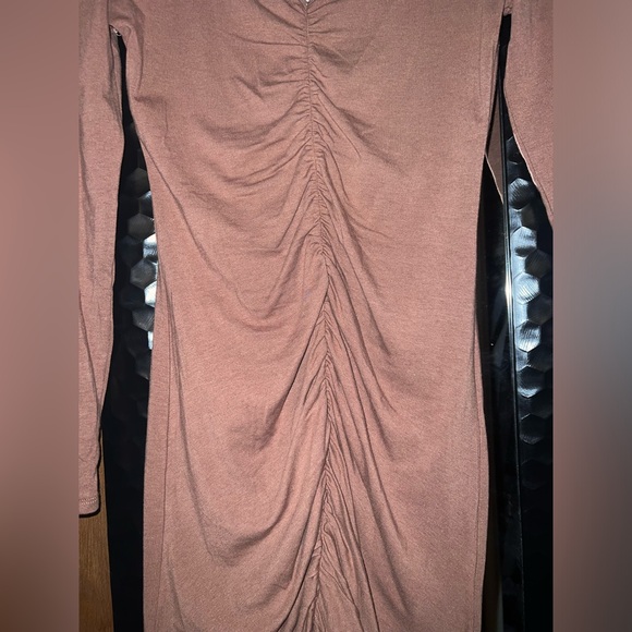 6/$15 Fall Sale: NWT Fashion Nova Chocolate Brown Raunch Mini Dress - Picture 5 of 7